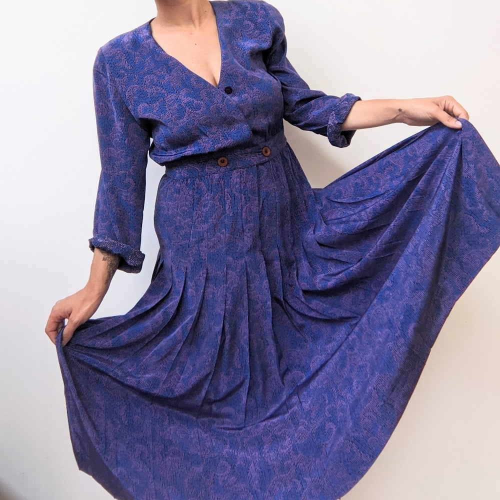 🖤 Vintage Retro Pleated Dress